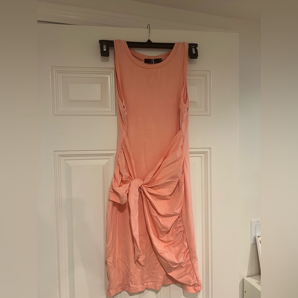Lillusory Peach Sleeveless Dress